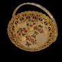 11357 Haldi Kumkum Golden Basket Holder | All in one Gift for Women, Weddings, Pooja Functions