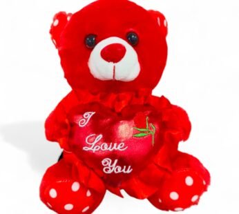 20088 Soft & Cute Red Color With Hreat Just For You Teddy Bear 20 Cm {Multicolor}