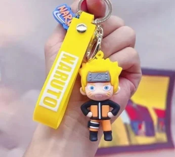 20014 Naruto 3d Rubber Silicon Keychain Long Ribbon Key Chain