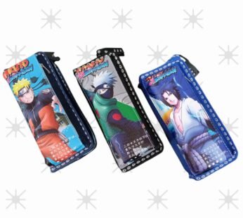 188985 Naruto Pencil Password Lock Pouch with 2 Compartments {Random Design}