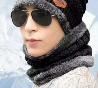 8029 Cap with Neck Warmer Set Men & Women