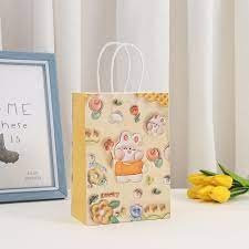 10149 -(12 Pcs) 3D Cute Rabbit Pepar Bag - Image 4