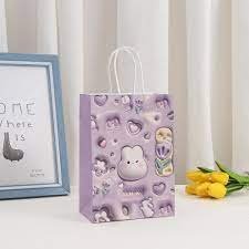10149 -(12 Pcs) 3D Cute Rabbit Pepar Bag - Image 2