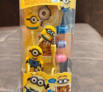 A03-03 Beautiful Minion Earphones/Headphones for Kids/Girls/Boys
