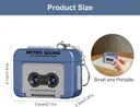 20026 Retro Tape Recorder 3D Keychain with Sound | Mini Vintage Cassette Player Key Chain - Image 2