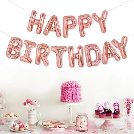 8045 (10 pkts ) Happy Birthday Random colours foil Balloons - Image 3