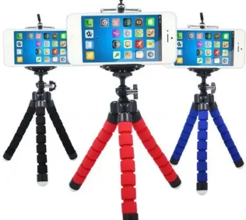 10848 Mini Flexible Octopus Tripod for Phone & Camera Portable Travel Tripod {Randomcolor}