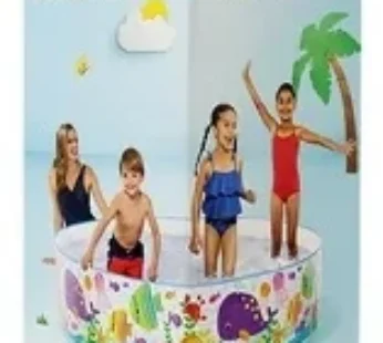 58477 Intex Fun Swimming Pool- 4 Feet,Multi