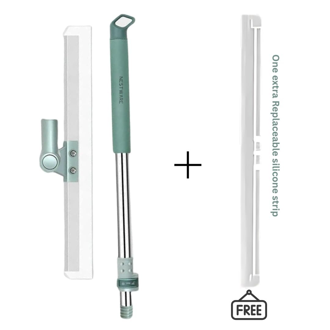 20145 Magic Broom Sweeper with Extendable Handle , Silicone Floor Wiper for Wet and Dry Cleaning - Image 4