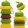 9057 9057  Silicone Burger Shape  Water Bottle BPA-Free  600 ML  Water Bottle for School, Travel ,Trekking, Picnic (Random Design)