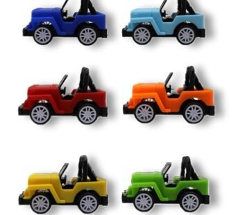 LM-629 {Set of 6} Pull Back SUV Car Toys , Off-Road Jeep & Racer Vehicle Lightweight High-Speed Plastic Body  (Multicolor)
