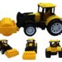 LM-229 Small Size Friction Powered Road Roller Trucks | Push and Go Fast Running Construction Vehicle Toys for Kids