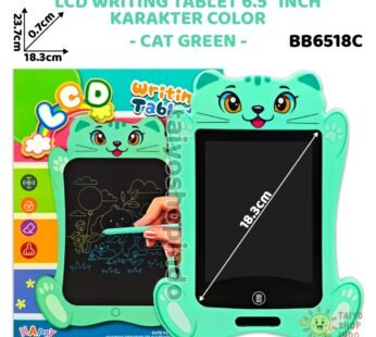 BB6518C 7.5 Inch  Animal Face LCD Writing Tablet Toy for Kids – Reusable Doodle Board with One-Click Erase and Stylus – Learner Drawing Pad –random